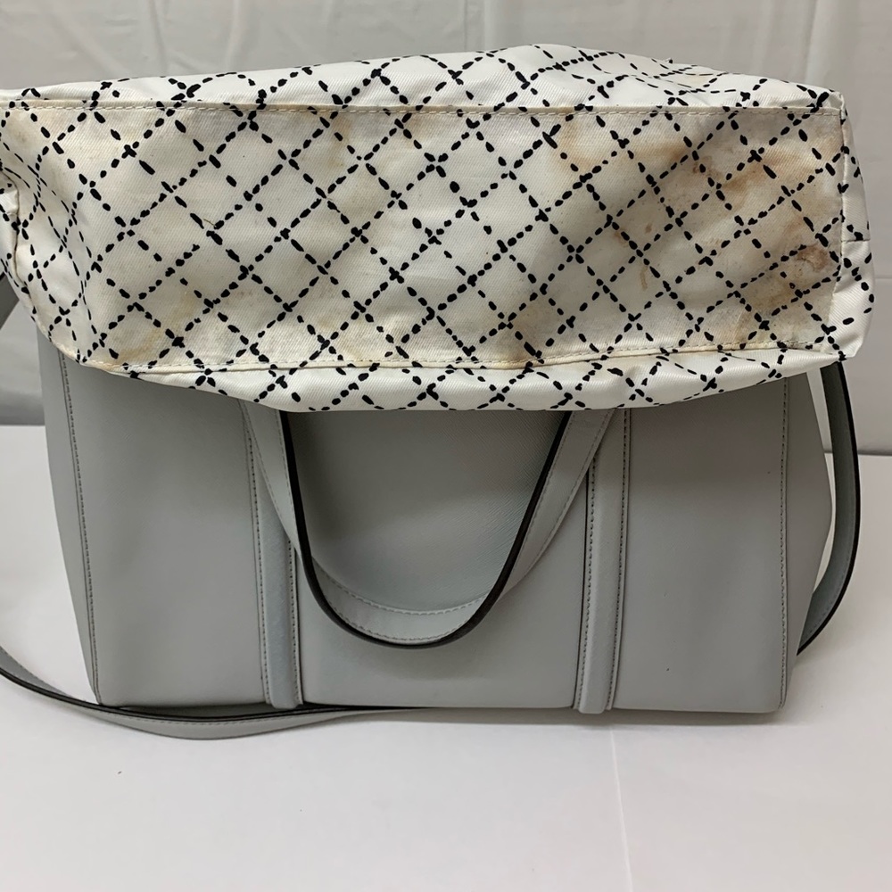 Kate Spade pebbled leather gray satchel/crossbody - Picture 8 of 8